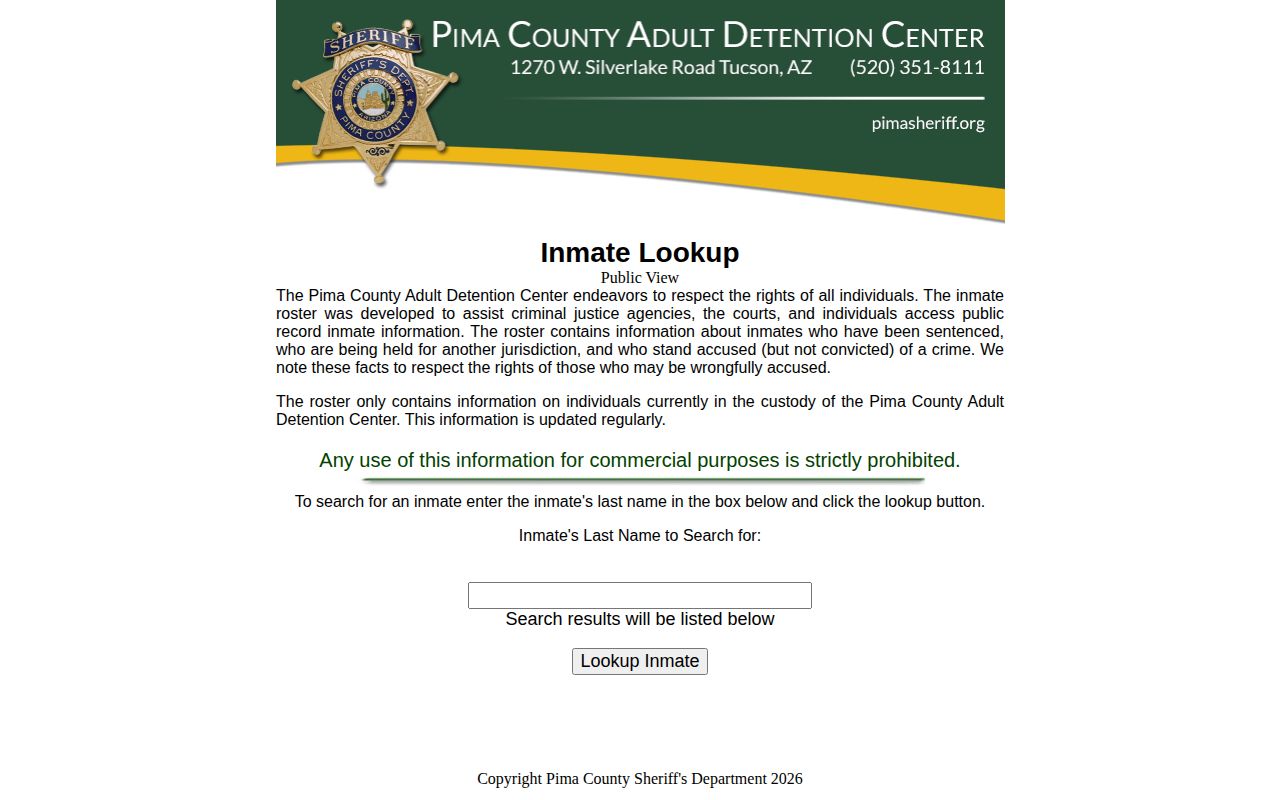 Arizona county inmate lookup after booking-photo publication ended